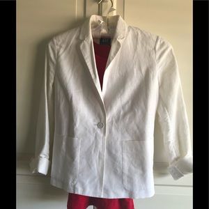 Gap White Linen Blazer